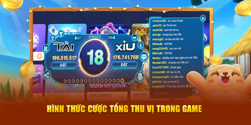 Hình thức cược tổng thú vị trong game 